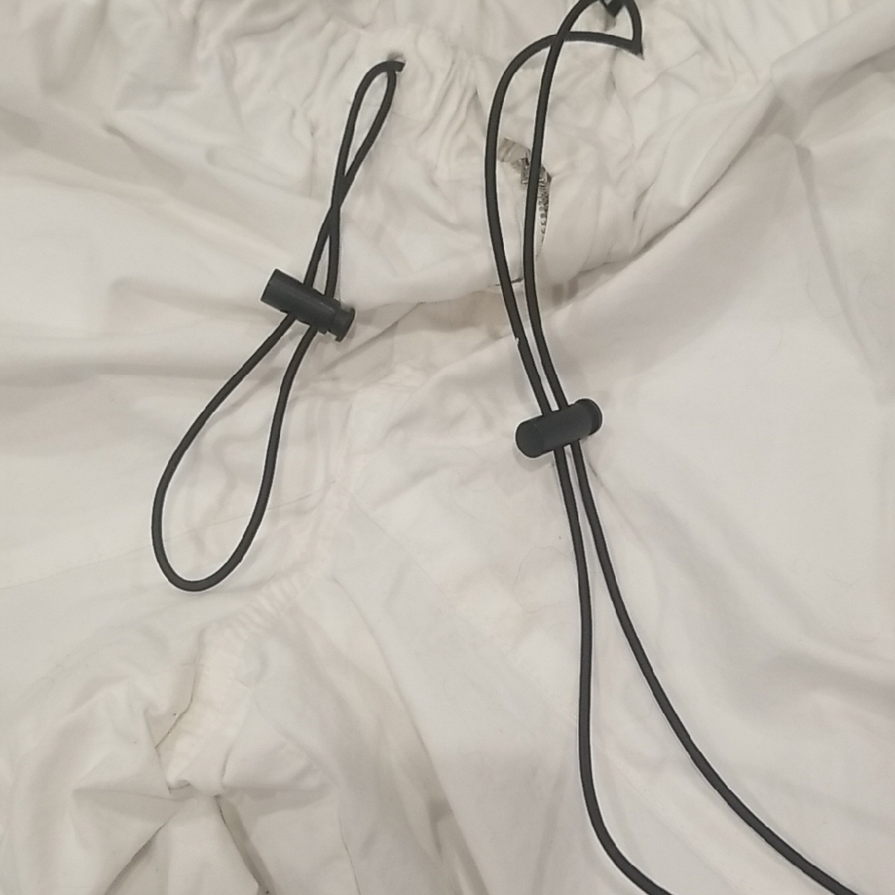 White Drawstring Pants - Picture 3 of 5